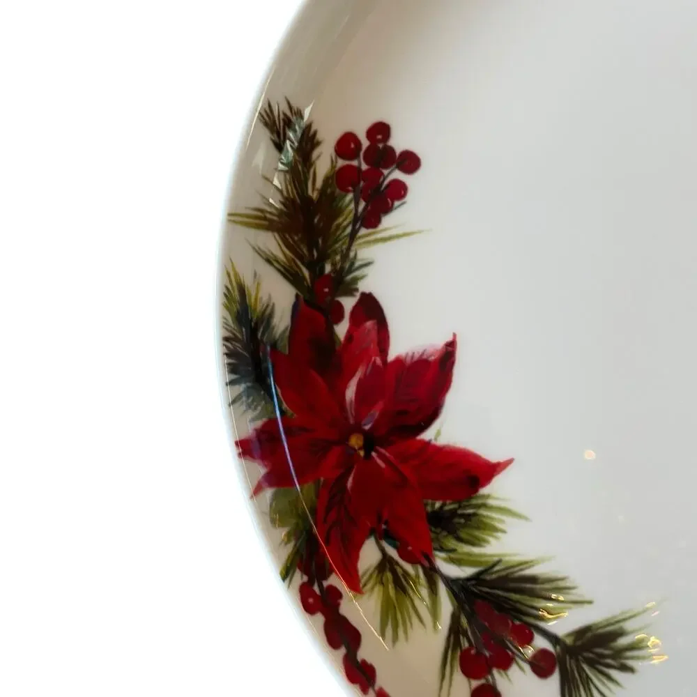 Mikasa Christmas HOPE JOY Fine China 11in Holiday Dinner Plates Set of 4 New
